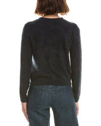 Sofiacashmere Brushed Cashmere Cropped 100% Cashmere Cardigan