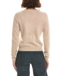 sofiacashmere Sofiacashmere Brushed Cashmere Cropped 100% Cashmere Cardigan