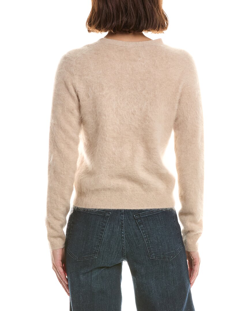 sofiacashmere Sofiacashmere Brushed Cashmere Cropped 100% Cashmere Cardigan