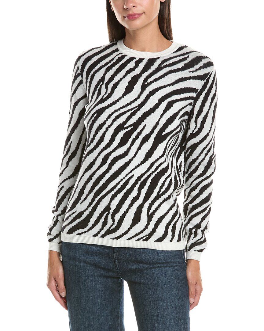Hannah Rose Hannah Rose Cashmere-Blend Leopard Sweater