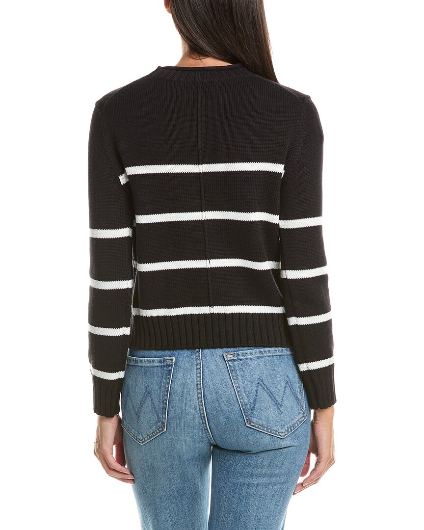Hannah Rose Hannah Rose Cashmere-Blend Chunky Striped Sweater