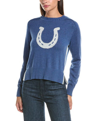 Hannah Rose Hannah Rose Cashmere-Blend Horseshoe Sweater