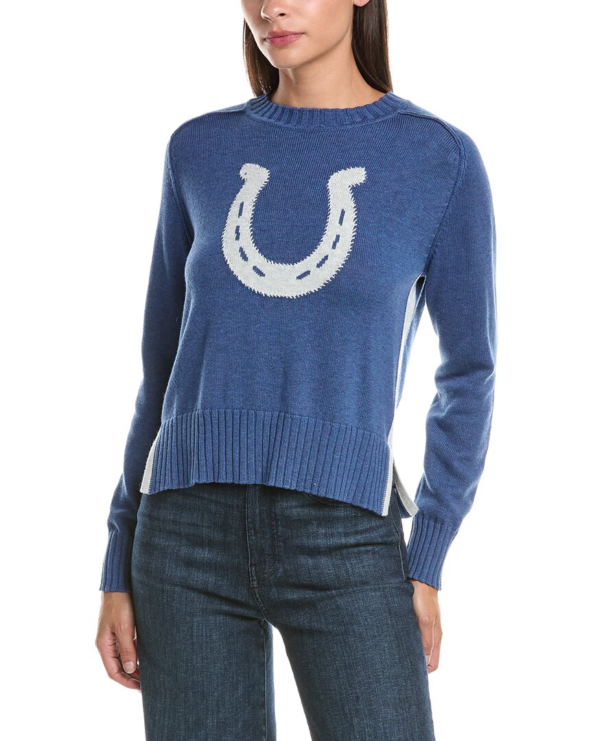 Hannah Rose Hannah Rose Cashmere-Blend Horseshoe Sweater