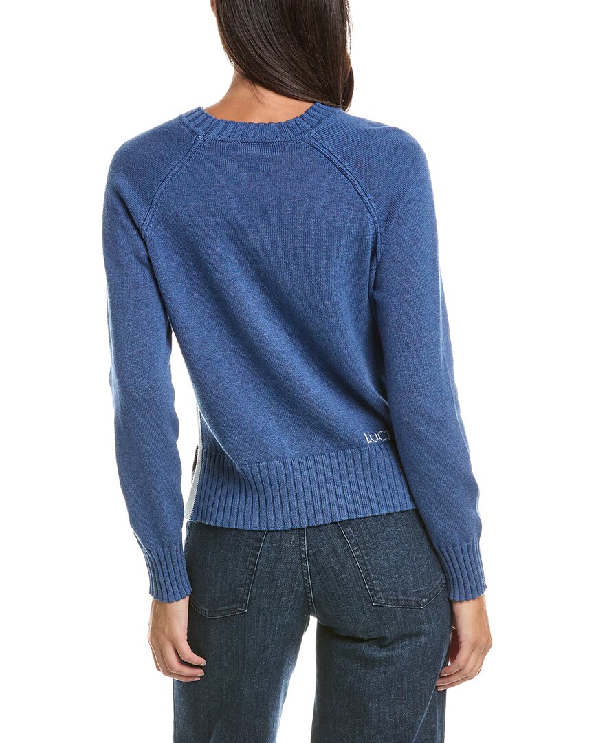 Hannah Rose Hannah Rose Cashmere-Blend Horseshoe Sweater