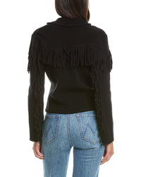 Hannah Rose Hannah Rose Merino Wool Fringe Blazer