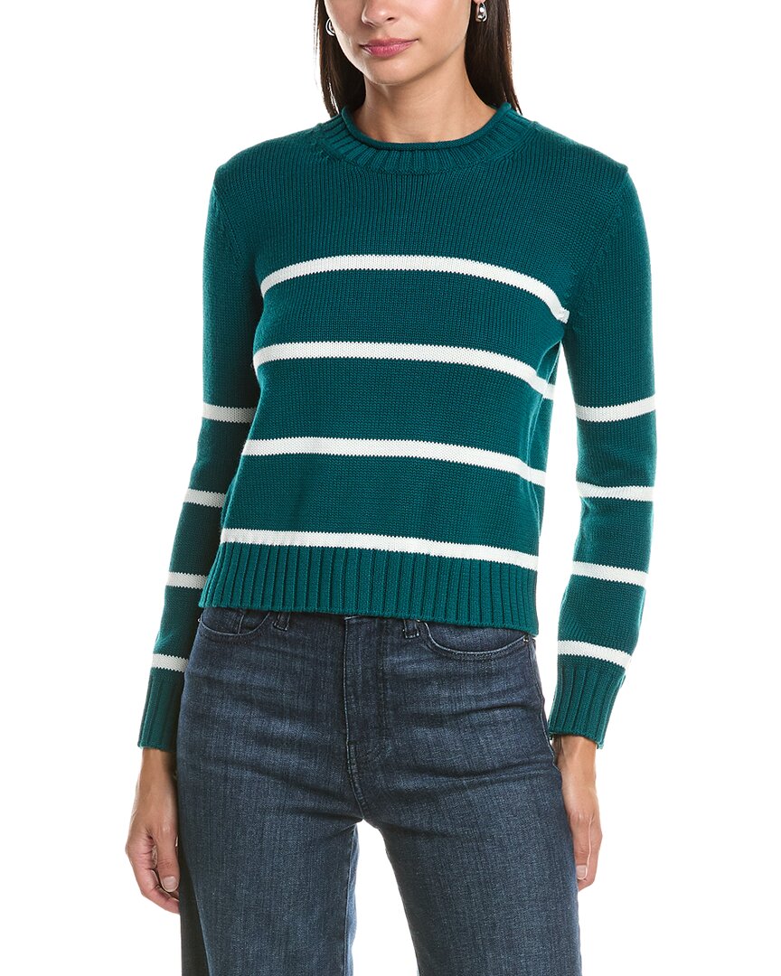 Hannah Rose Hannah Rose Cashmere-Blend Chunky Striped Sweater