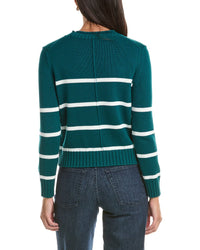 Hannah Rose Hannah Rose Cashmere-Blend Chunky Striped Sweater