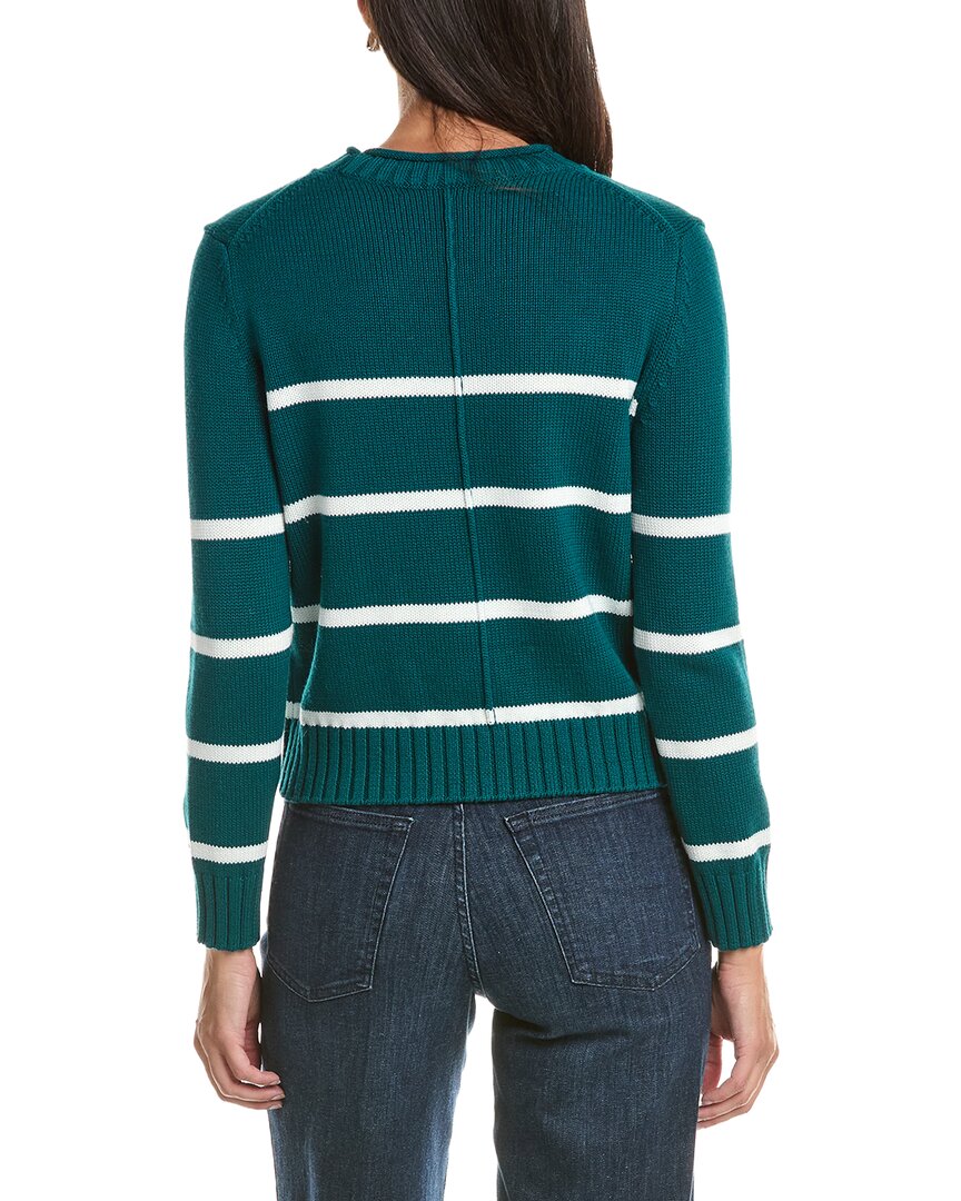 Hannah Rose Hannah Rose Cashmere-Blend Chunky Striped Sweater