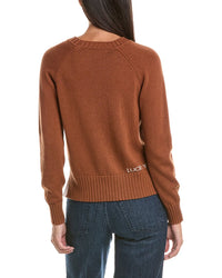 Hannah Rose Hannah Rose Cashmere-Blend Horseshoe Sweater