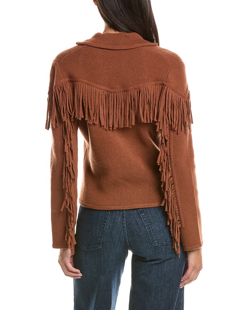 Hannah Rose Hannah Rose Merino Wool Fringe Blazer