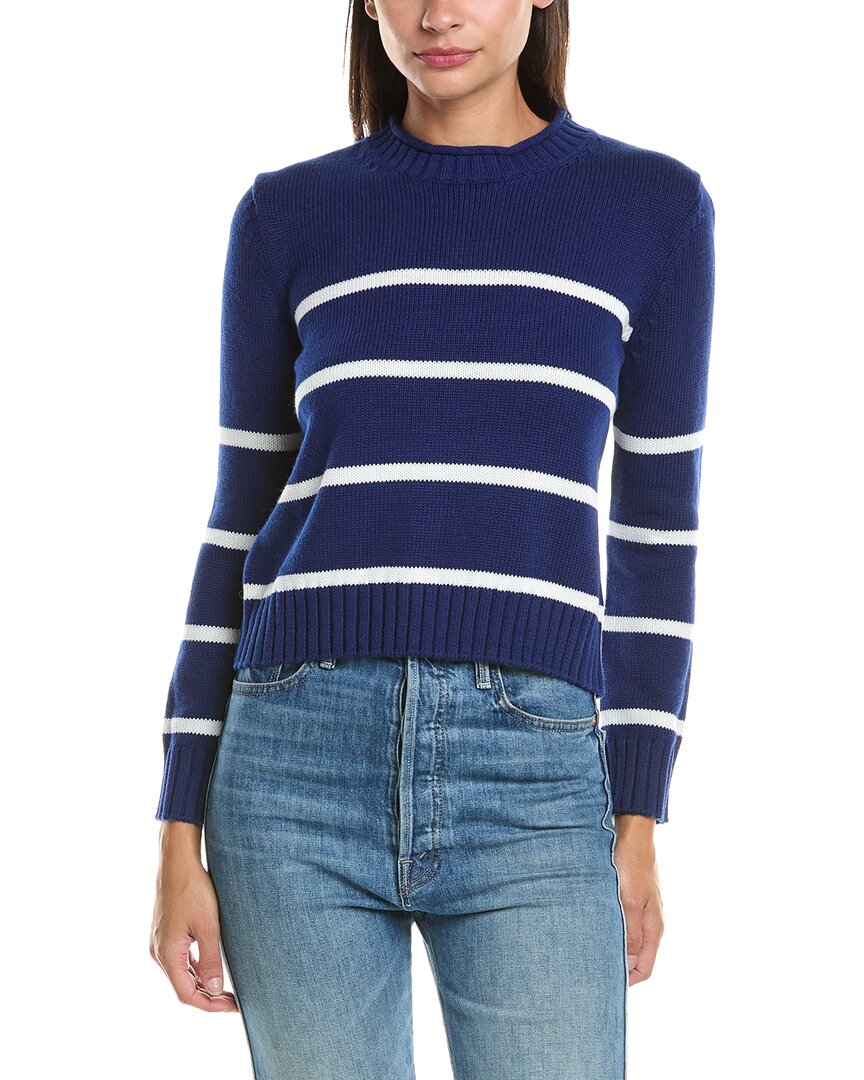 Hannah Rose Hannah Rose Cashmere-Blend Chunky Striped Sweater
