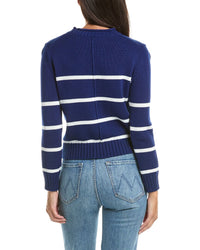 Hannah Rose Hannah Rose Cashmere-Blend Chunky Striped Sweater
