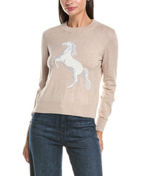 Hannah Rose Hannah Rose Cashmere-Blend Bronco Sweater