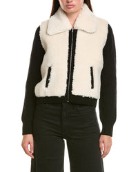 Hannah Rose Merino Wool Sherpa & Shaker Jacket