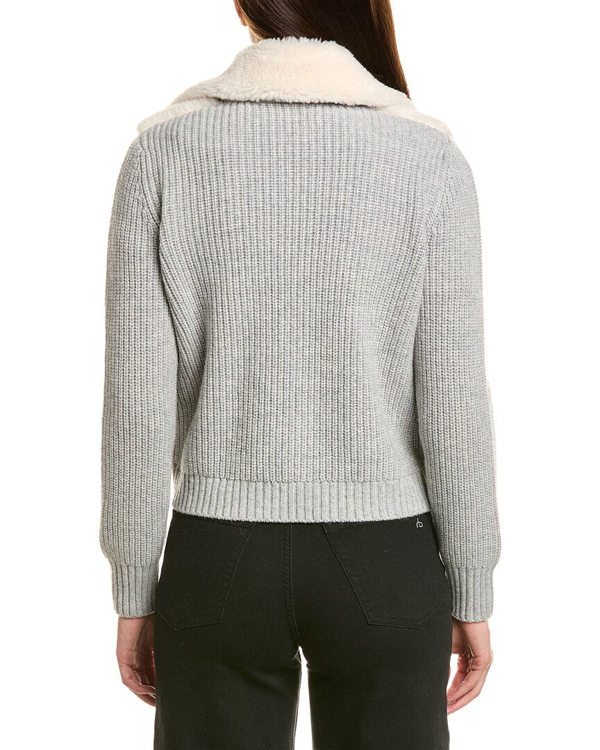 Hannah Rose Merino Wool Sherpa & Shaker Jacket