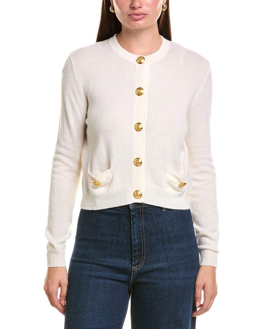 Hannah Rose Cashmere Gold Button Cardigan