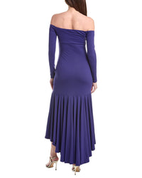 susana monaco Susana Monaco Off Shoulder High-Low Dress