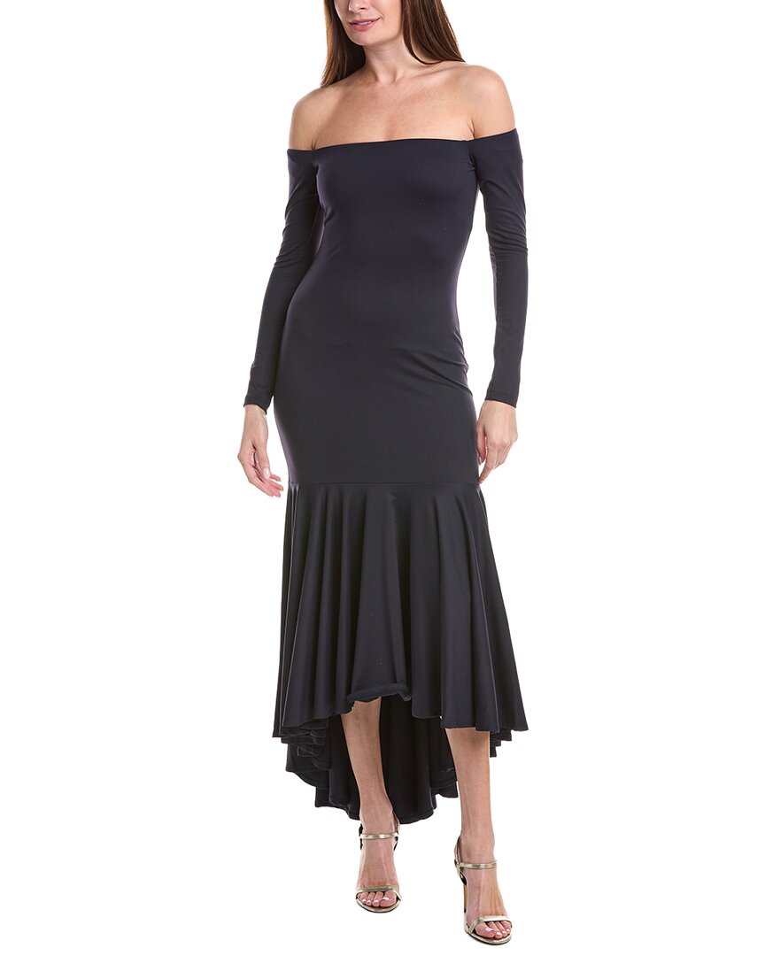 susana monaco Susana Monaco Off Shoulder High-Low Dress