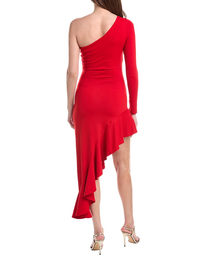 susana monaco Susana Monaco One Arm Ruffle Dress