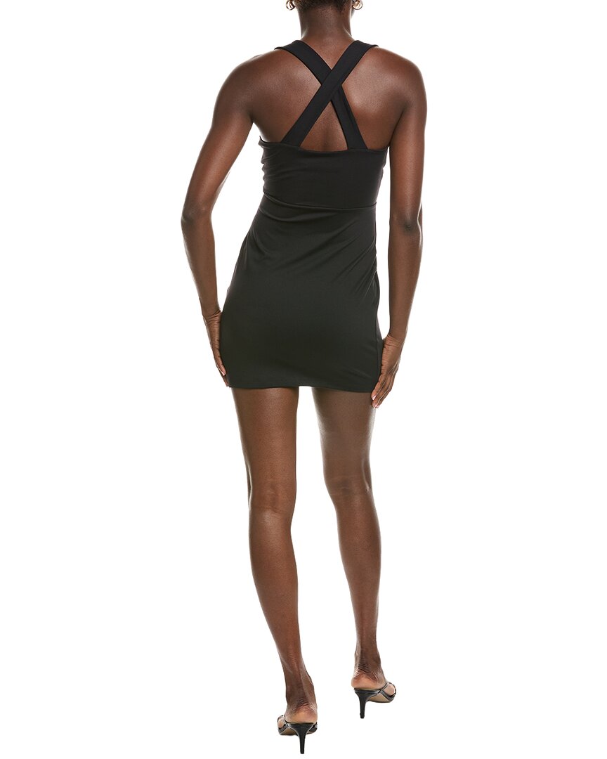 susana monaco Susana Monaco Deep V Circle Wire X Back Dress