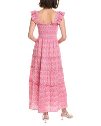 Sail To Sable Flutter Smocked Midi Dress