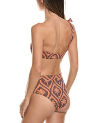 Manebi 2Pc Tie-Up One-Shoulder Bikini Set