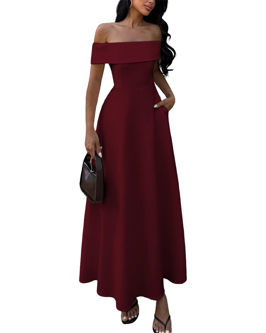 Luna Tuccini Luna Tuccini Off-The-Shoulder Maxi Dress