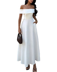 Luna Tuccini Luna Tuccini Off-The-Shoulder Maxi Dress