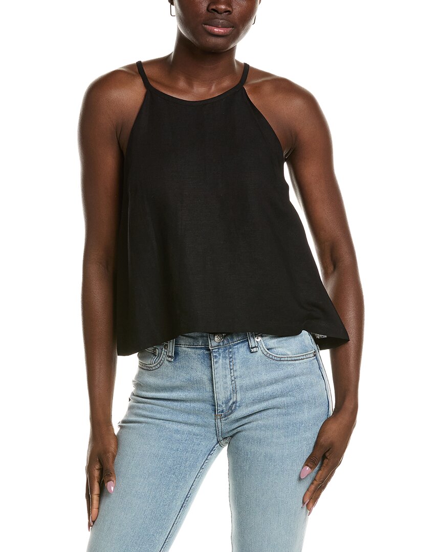 Emerson Fry High Neck Linen-Blend Tank Top