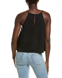 Emerson Fry High Neck Linen-Blend Tank Top