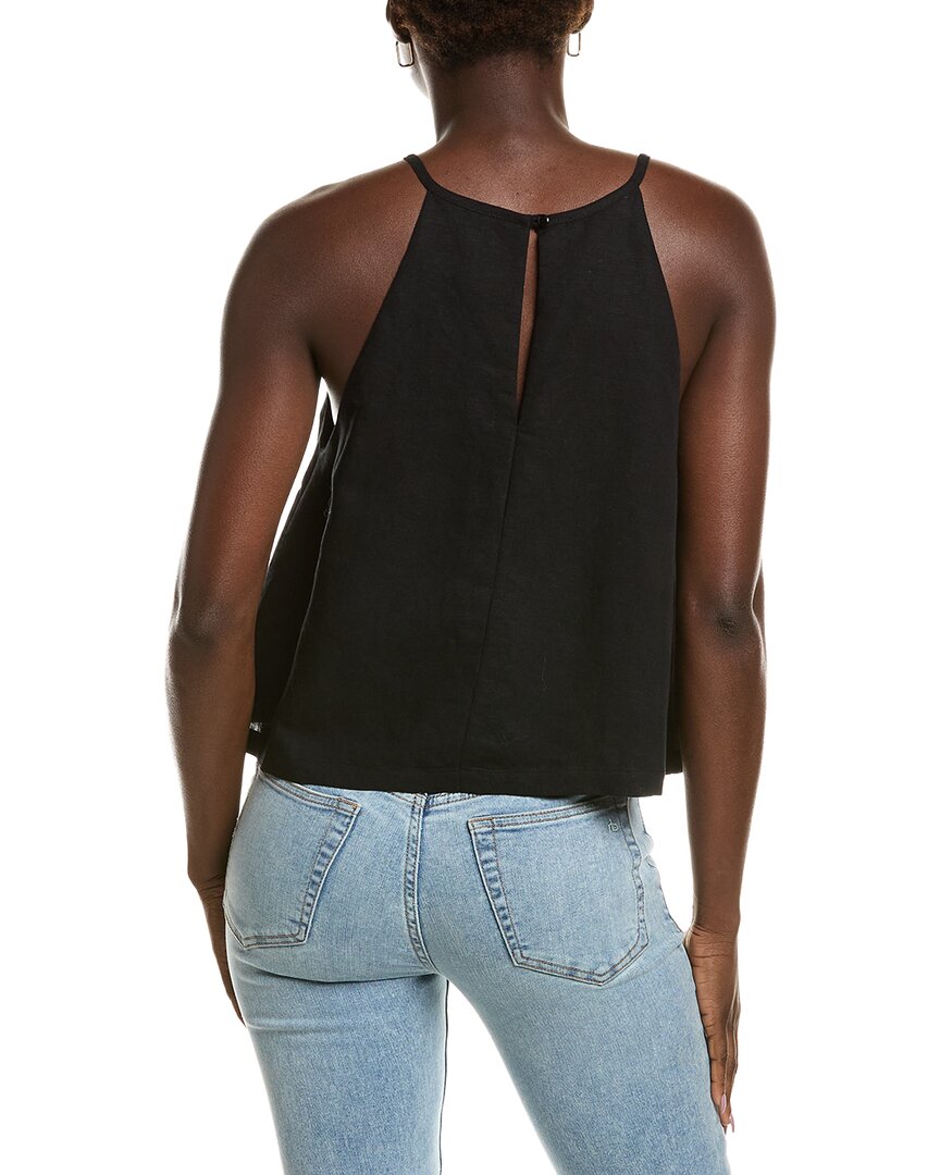 Emerson Fry High Neck Linen-Blend Tank Top