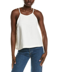 Emerson Fry High Neck Linen-Blend Tank Top