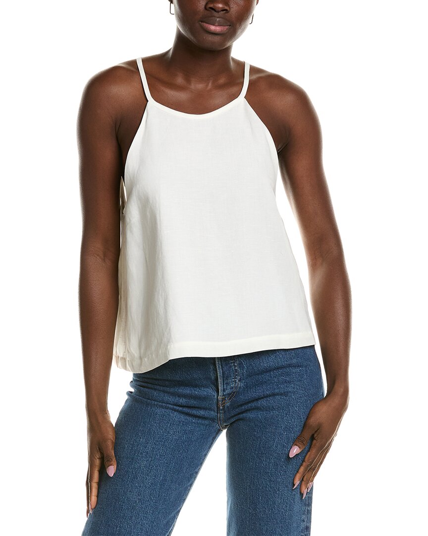 Emerson Fry High Neck Linen-Blend Tank Top