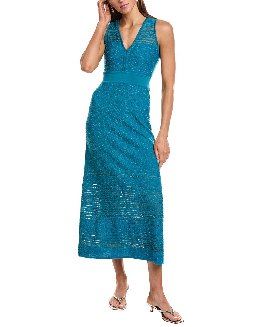 M Missoni M Missoni Abito Lungo Wool-Blend Midi Dress