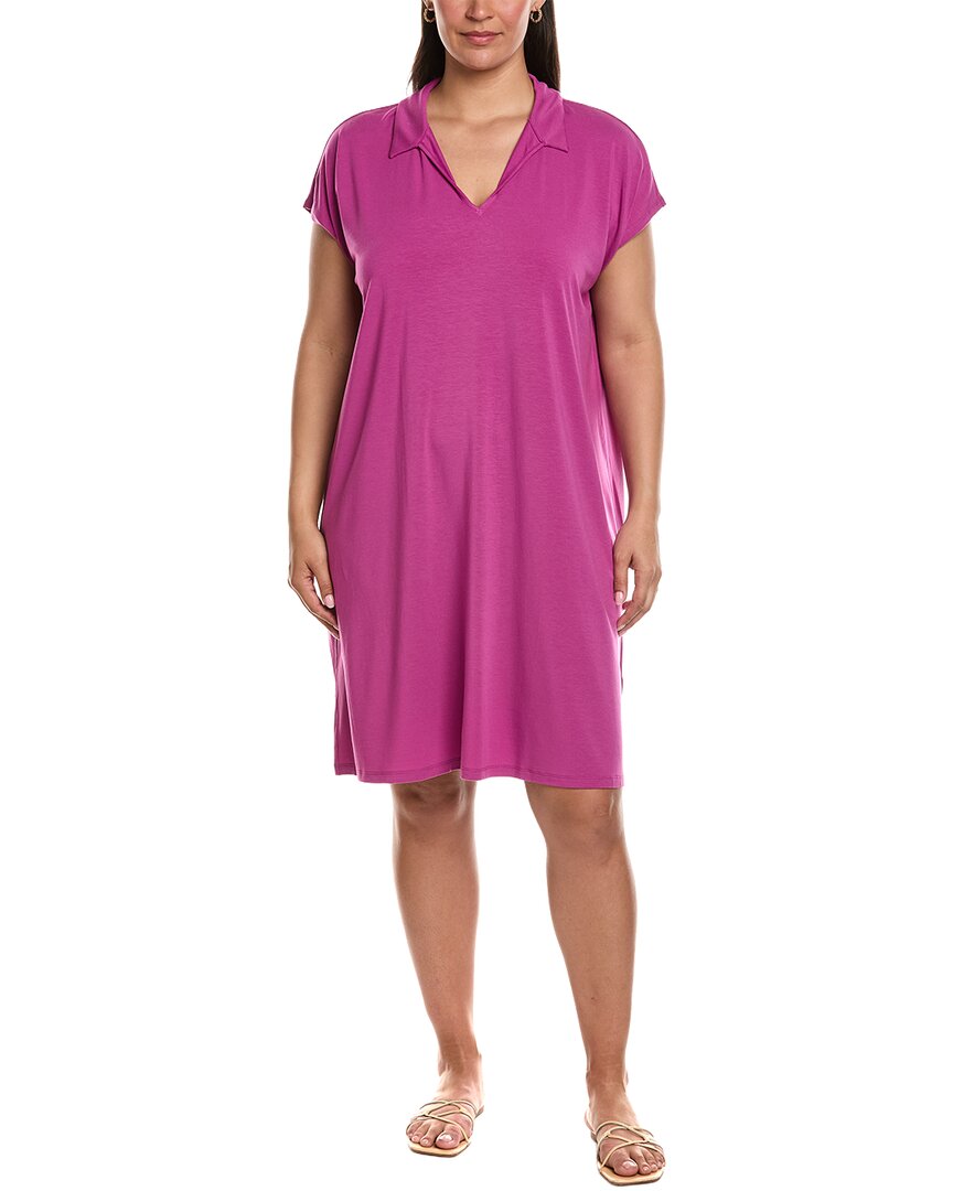Eileen Fisher Classic Collar Midi Dress