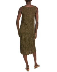 Eileen Fisher Petite Pleated Silk Flare Dress