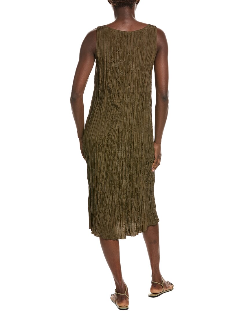Eileen Fisher Petite Pleated Silk Flare Dress