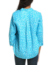 Foxcroft Foxcroft Margie 3/4-Sleeve Cheetah Shirt