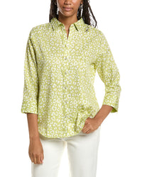 Foxcroft Foxcroft Margie 3/4-Sleeve Cheetah Shirt