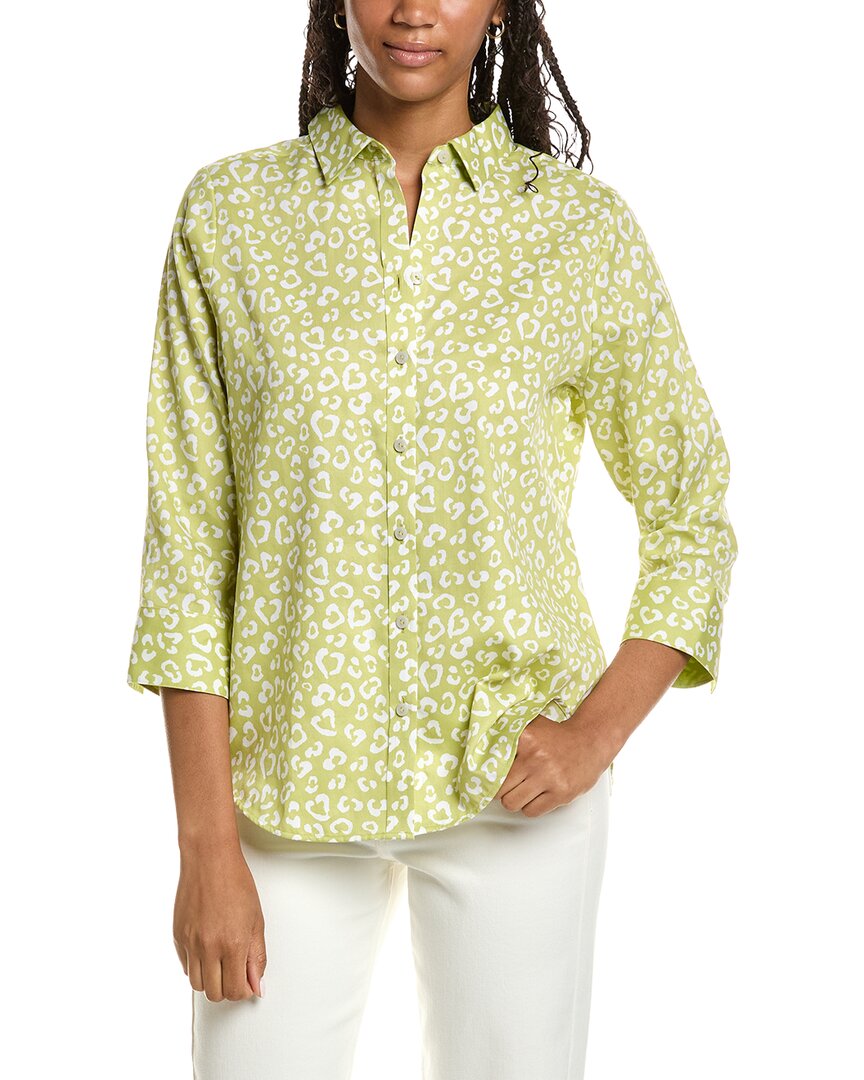 Foxcroft Foxcroft Margie 3/4-Sleeve Cheetah Shirt