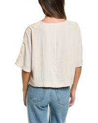 Adrianna Papell Airflow Woven Kimono Sleeve Top