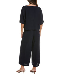 Adrianna Papell 2Pc Airflow Kimono Sleeve Blouse & Pant Set