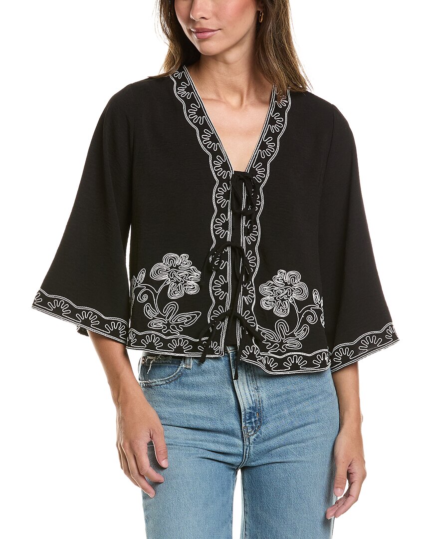 Adrianna Papell Airflow Woven Blouse