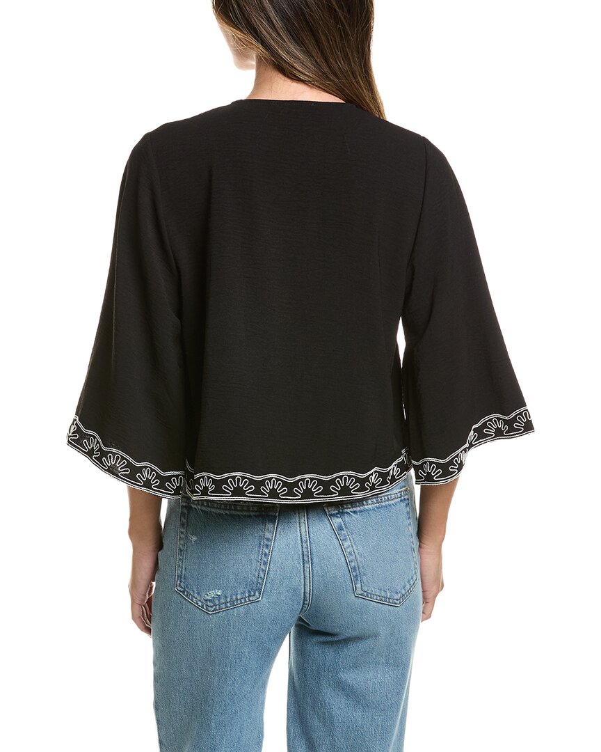 Adrianna Papell Airflow Woven Blouse