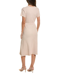 Adrianna Papell Adrianna Papell Waffle Textured A-Line Midi Dress
