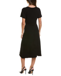 Adrianna Papell Waffle Textured A-Line Midi Dress
