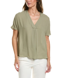 Elie Elie Tahari Elie By Elie Tahari V-Neck Woven Top