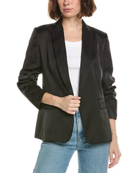 T Tahari T Tahari Shawl Collar Scrunch Sleeve Blazer