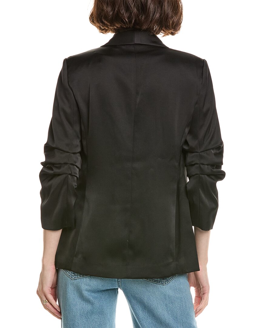 T Tahari T Tahari Shawl Collar Scrunch Sleeve Blazer