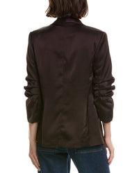 T Tahari T Tahari Shawl Collar Scrunch Sleeve Blazer